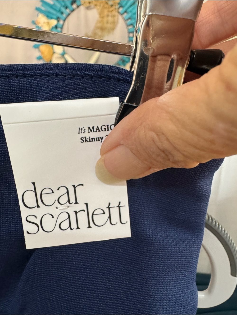 Dear Scarlett Navy Skinny Pants - Picture 2 of 7